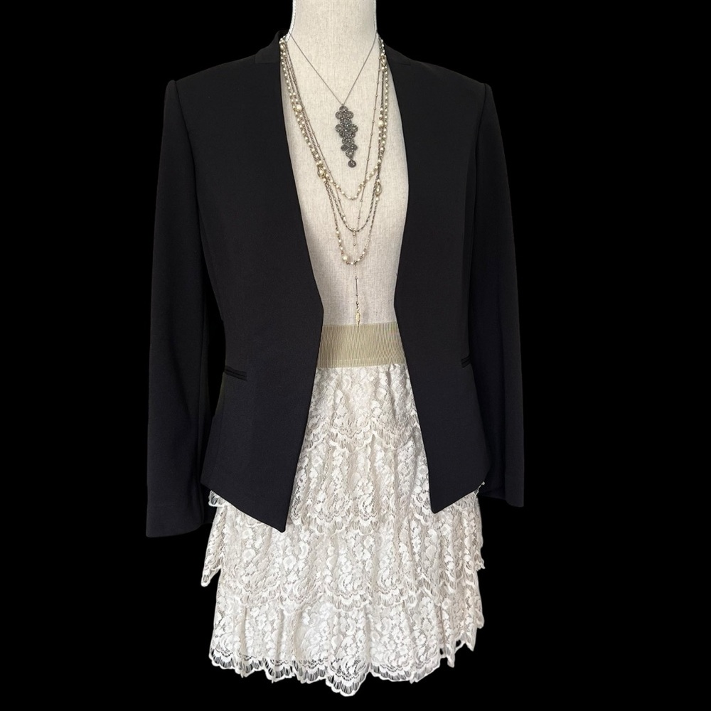 Ann Taylor Tiered Lace Skirt Size 6 Petite - Picture 14 of 16